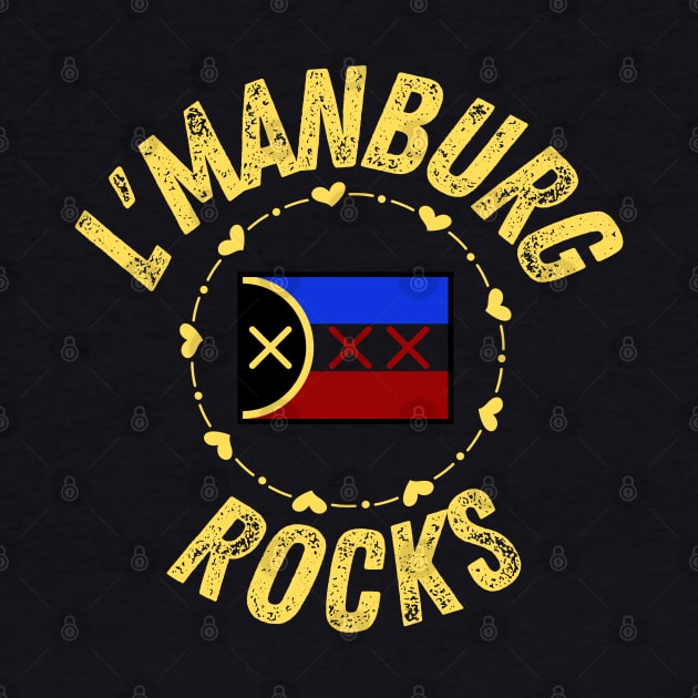 L'manburg Rocks with Cute Flag by The Sober Art